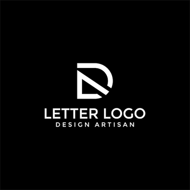 Vetor modelo de design de logotipo de letra d
