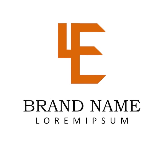 Vetor modelo de design de logotipo de letra y e e