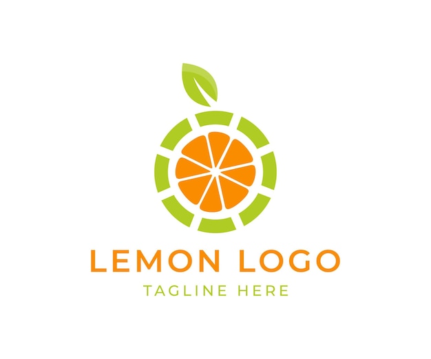 Modelo de design de logotipo de limão para sua empresa