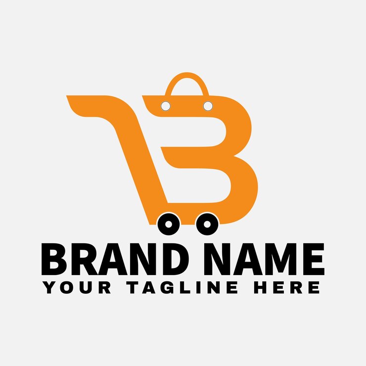 Modelo de Design de Logotipo de Loja Online Monograma Letra B