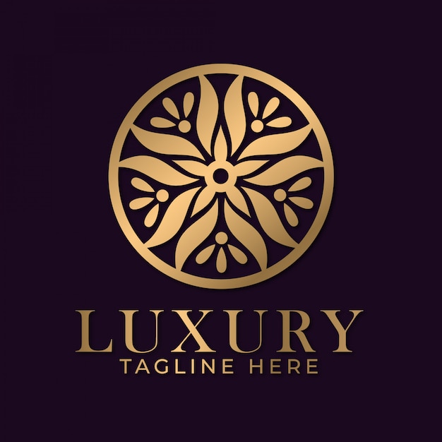 Modelo de design de logotipo de mandala de luxo para negócios de spa e massagem.