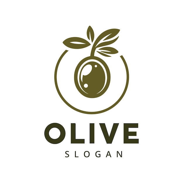 Vetor modelo de design de logotipo de óleo ícone do produto premium olive oil