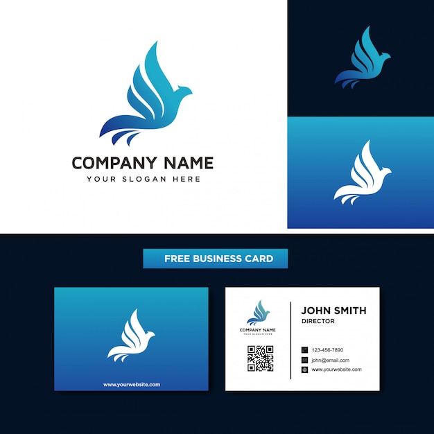 Modelo de Design de logotipo de pássaro
