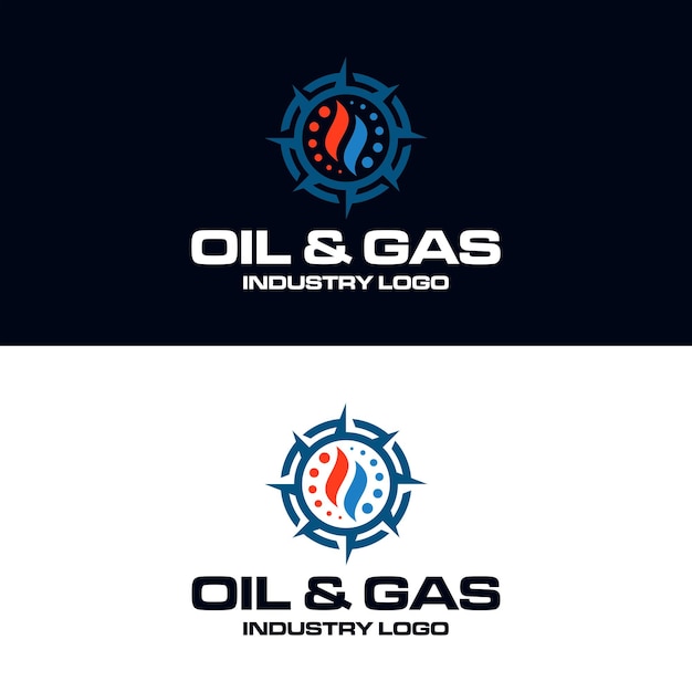 Vetor modelo de design de logotipo de petróleo e gás