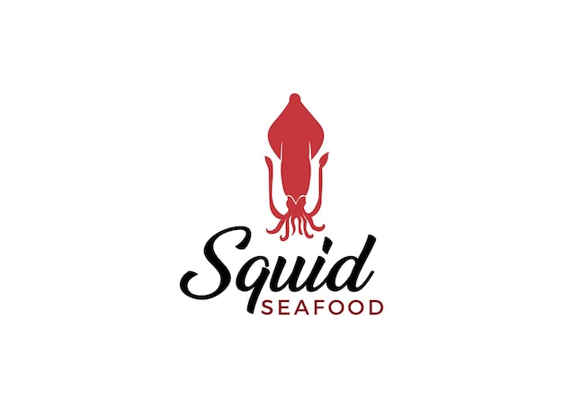 Modelo de design de logotipo de restaurante e rótulo de frutos do mar