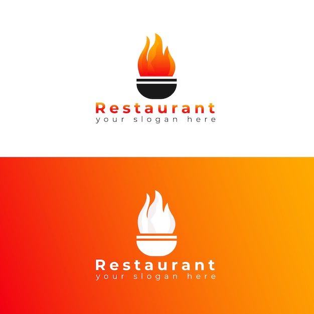 Modelo de design de logotipo de restaurante vetorial