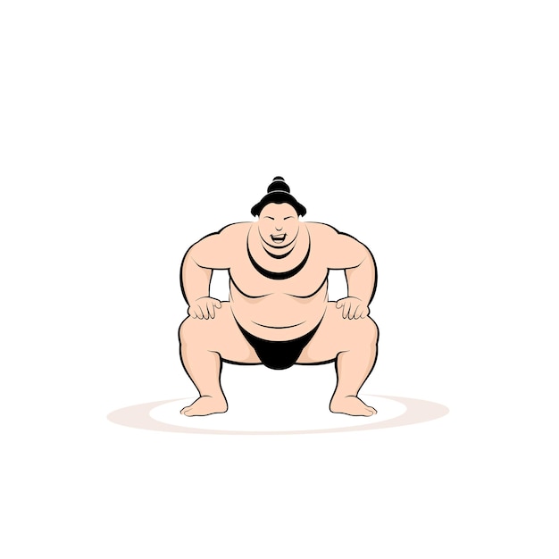 Modelo de design de logotipo de sumô