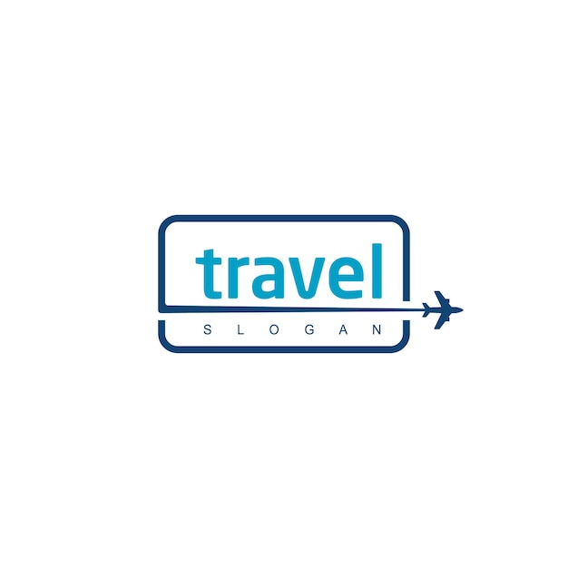 Modelo de design de logotipo de turismo e viagens