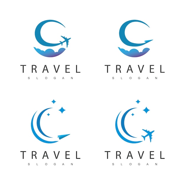 Modelo de design de logotipo de turismo e viagens