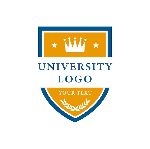 Vetor modelo de design de logotipo de universidade logotipo de educação universitária