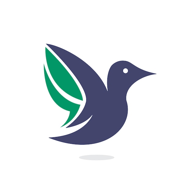 Modelo de design de logotipo de vetor de pássaro criativo