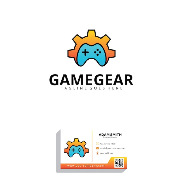 Modelo de design de logotipo do game gear