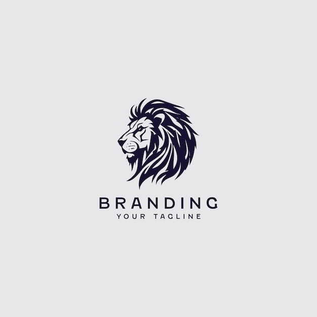 Modelo de design de logotipo do Rei Leão