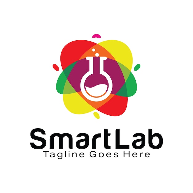 Modelo de design de logotipo do smart lab