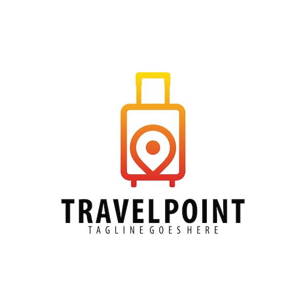 Modelo de design de logotipo do travel point