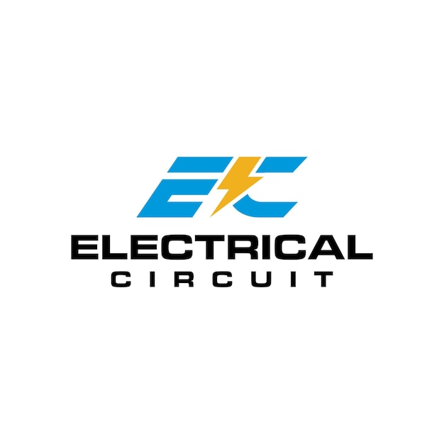 Modelo de design de logotipo ec electric