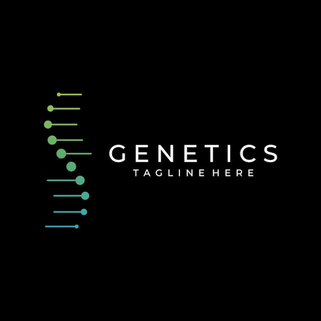 Vetor modelo de design de logotipo elementos de dna bio tecnologia dna pessoas bio dna espirais de dna logos podem ser para farmácia científica e médica