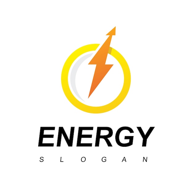 Modelo de design de logotipo elétrico. símbolo de energia do parafuso.