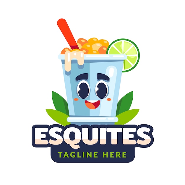 Modelo de design de logotipo Esquites