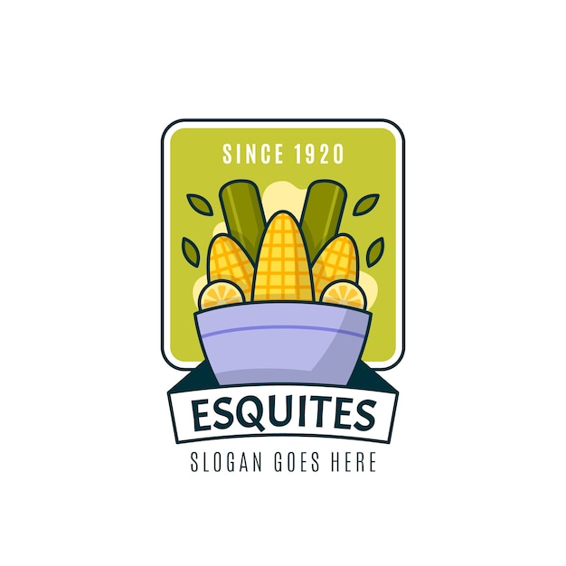 Modelo de design de logotipo esquites