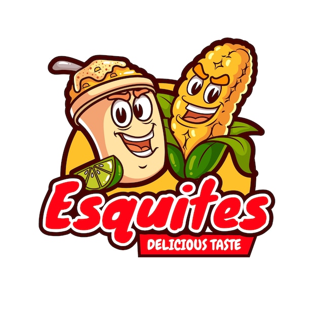 Vetor modelo de design de logotipo esquites