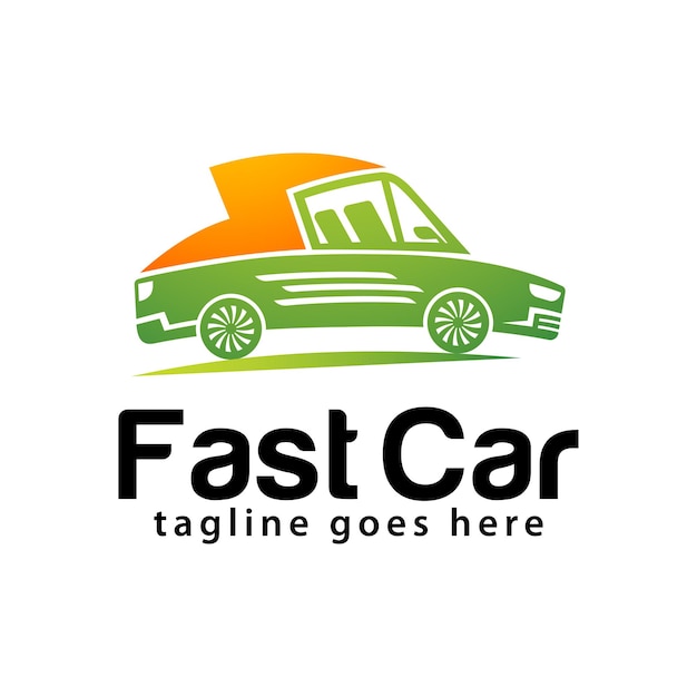 Modelo de design de logotipo fast car