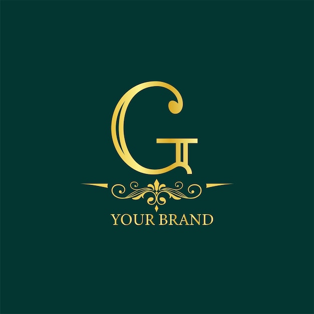 Modelo de design de logotipo G de luxo