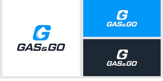 Modelo de design de logotipo gas & go