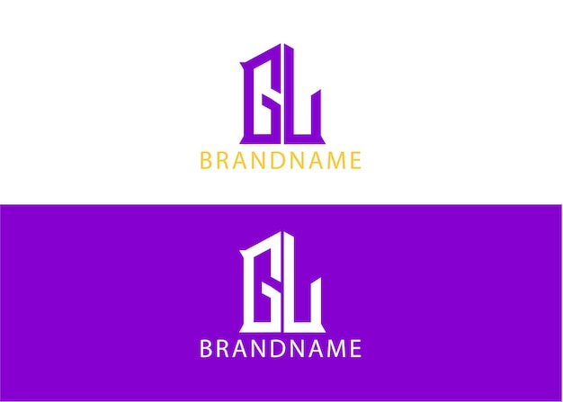 Modelo de design de logotipo gi de letra inicial de monograma moderno