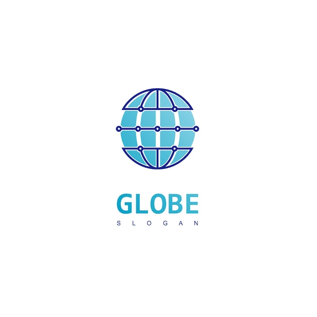 Modelo de design de logotipo globe