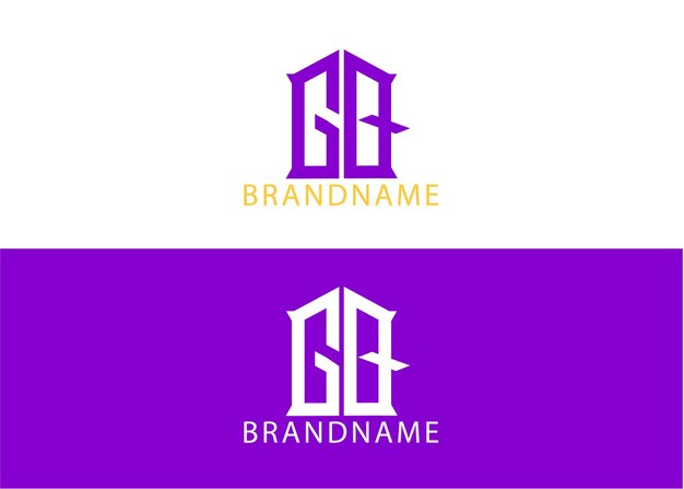 Modelo de design de logotipo gq de letra inicial de monograma moderno