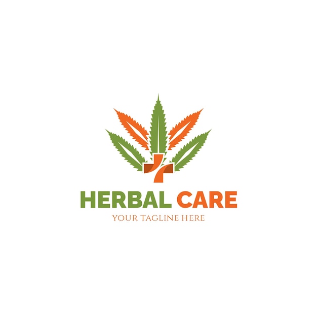 Modelo de design de logotipo Herbal Care