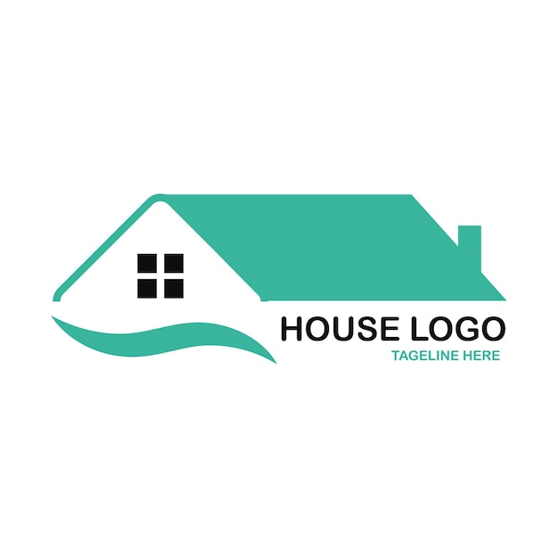 Modelo de design de logotipo imobiliário