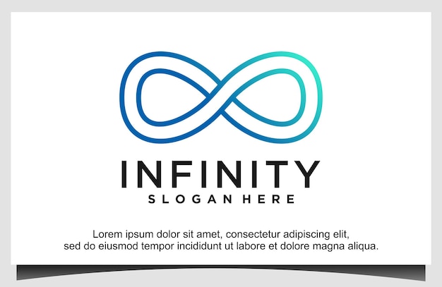 Modelo de design de logotipo infinity