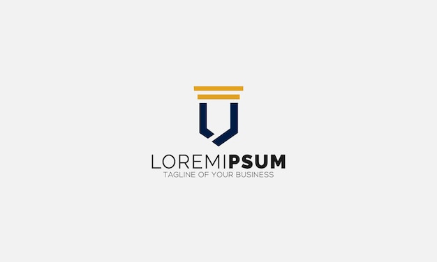 Modelo de Design de Logotipo Letra U de Escritório de Advocacia