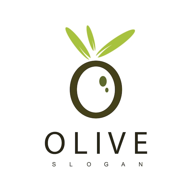 Modelo de design de logotipo letter olive