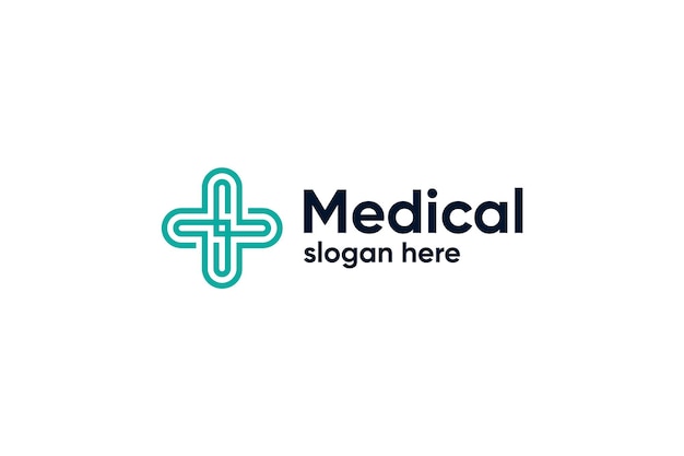 Vetor modelo de design de logotipo médico farmacêutico