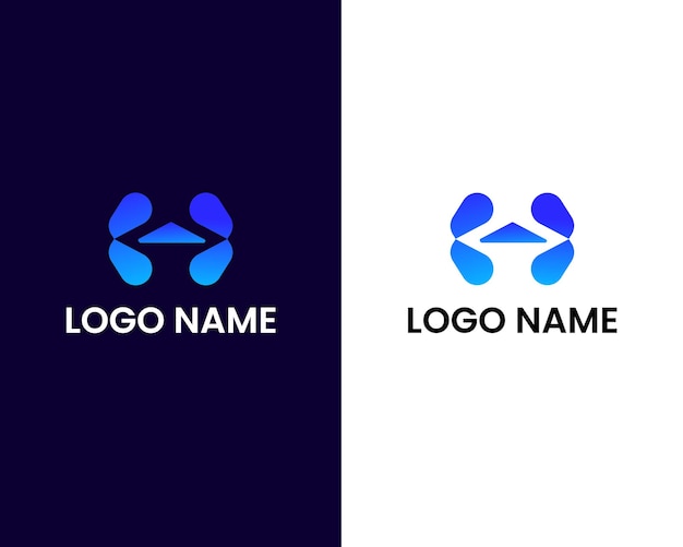 Vetor modelo de design de logotipo moderno letra m