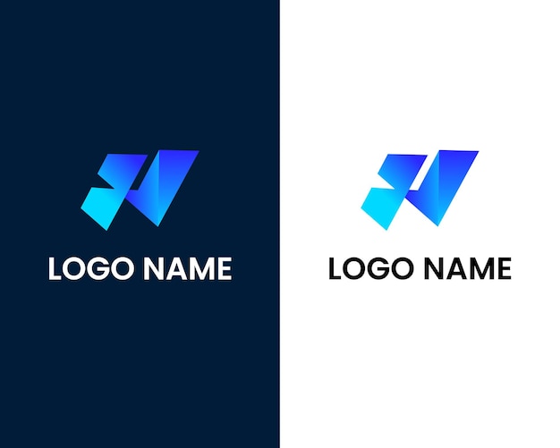 Modelo de design de logotipo moderno letra y e u