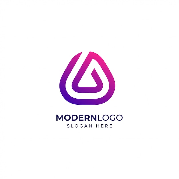 Vetor modelo de design de logotipo moderno