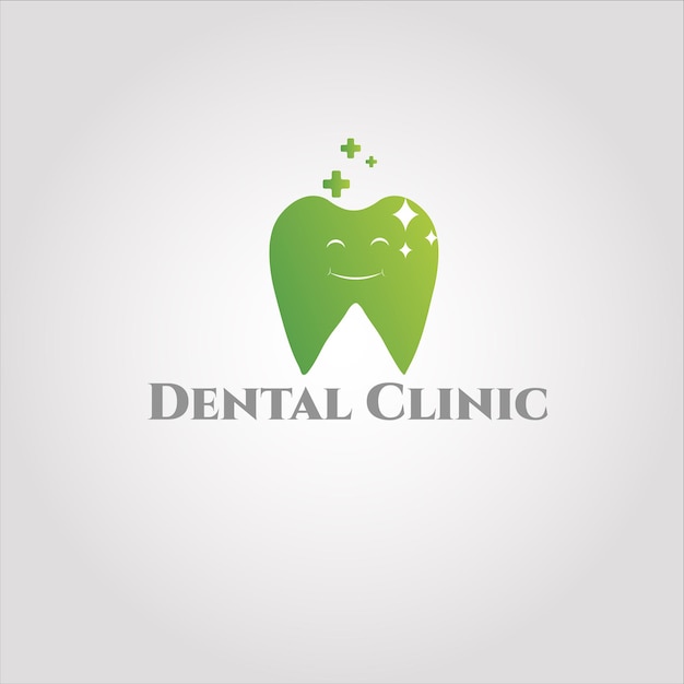 Vetor modelo de design de logotipo odontológico de saúde logotipo de clínica odontológica de estilo linear vetor premium