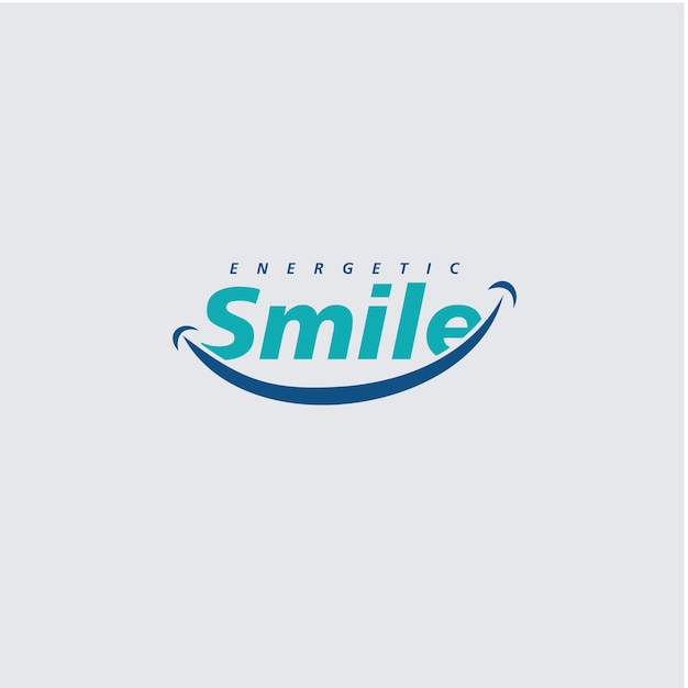 Vetor modelo de design de logotipo odontológico de sorriso
