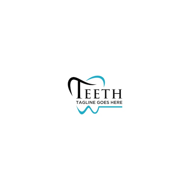 Modelo de design de logotipo odontológico.