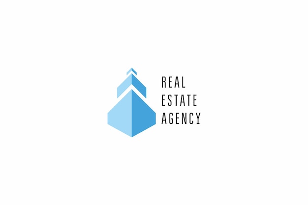 Vetor modelo de design de logotipo para agência imobiliária