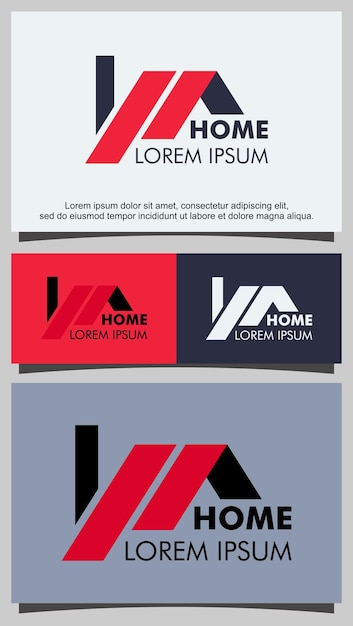 Modelo de design de logotipo para casa moderna