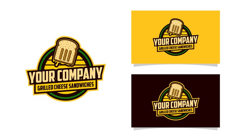 Modelo de design de logotipo para Cheese Grill