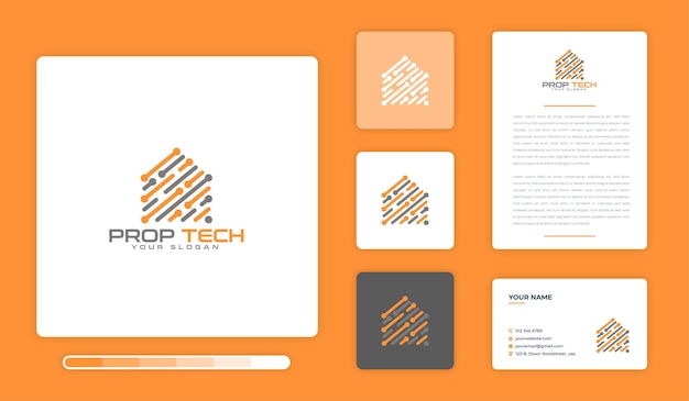 Modelo de design de logotipo prop tech