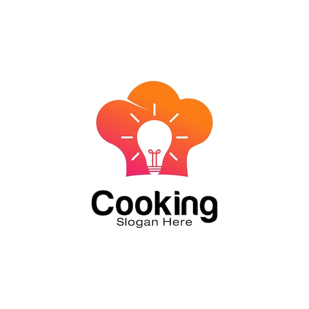 Modelo de design de logotipo smart cooking