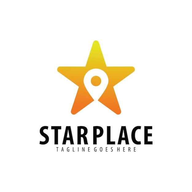 Modelo de design de logotipo star place