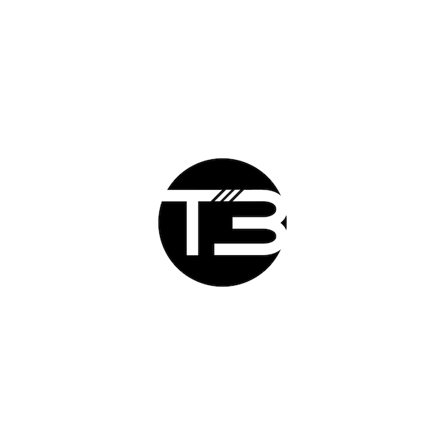 Vetor modelo de design de logotipo t3 ou tb